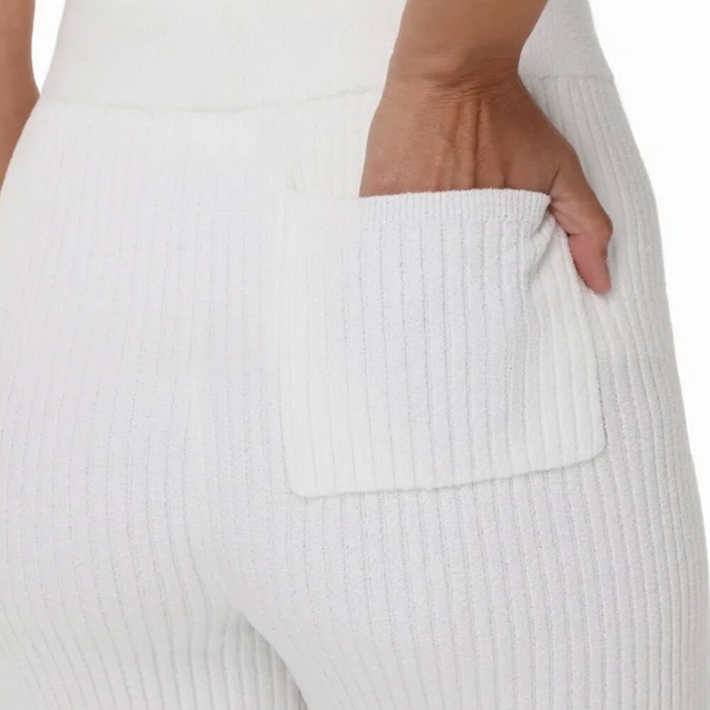 3 Pc Cream (Sea Salt) Ribbed Lounge Set - Picture 2 of 9